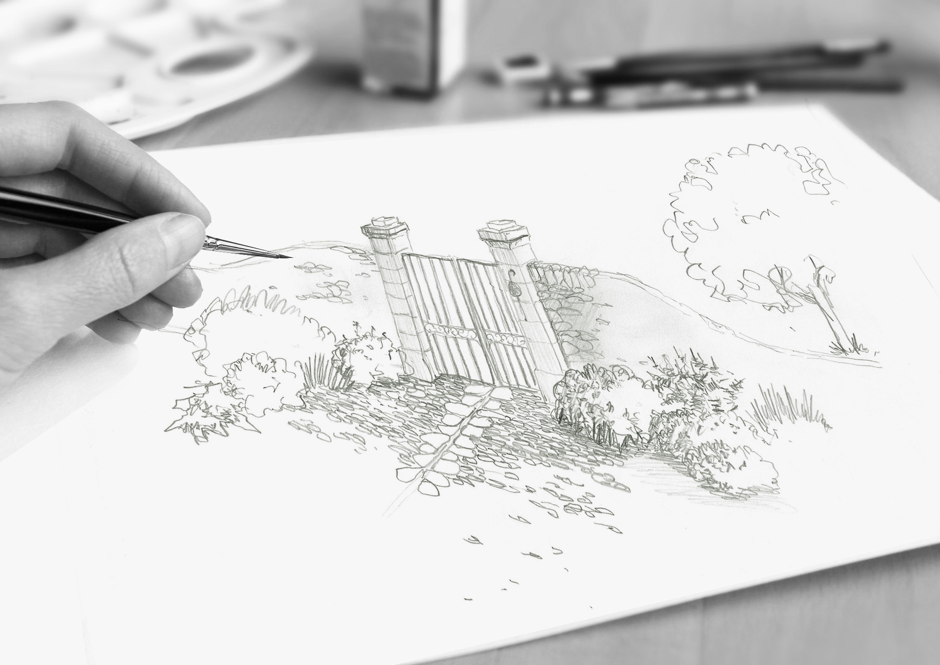 Projet jardin Lubéron Franlieu